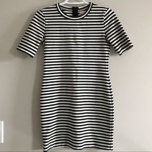 Sunday Best Black and white stripped dress